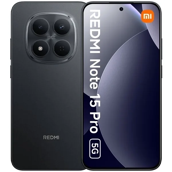 Celular Xiaomi Redmi Note 15 Pro 5G Dual SIM 256GB 12GB RAM 6.83" 200+8MP 20MP Preto Global