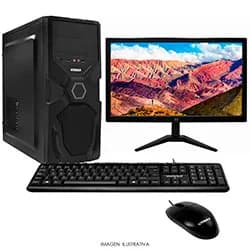 PC Montado Original Brand Intel Core i3 4160 3.6GHz 8GB RAM 128GB SSD com Monitor, Mouse e Teclado Preto