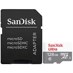 Cartão de Memória Micro Sd Sandisk Ultra 128GB Classe 10
