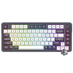 Teclado Gamer Mecânico Redragon K715 Finke Wireless / Inglês - Preto / Branco