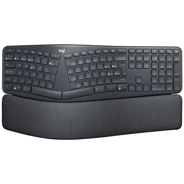 Teclado sem Fio Logitech Ergo K860 Business Espanhol com Bluetooth - Preto