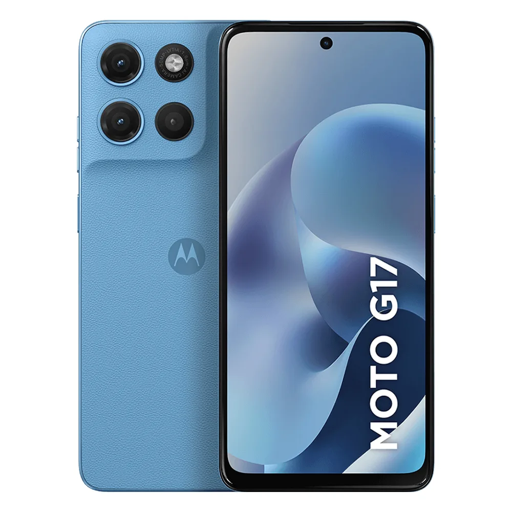 Celular Motorola Moto G17 XT2623-1 4GB 256GB 6.72" Dual Sim LTE Azul Celeste