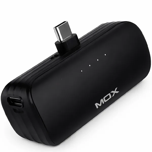 Carregador Portátil Mox Mo-pb505 5.000 MAH Saída Usb-c - Preto