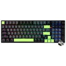 Teclado Redragon K740BG-RGB Dharma 98 Mecânico USB RGB Inglês Preto/Verde