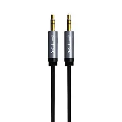 Cabo Auxiliar Áudio Estereo Ftx CT-AV311-P11GN-SG1 / 1m / 3.5MM - Preto