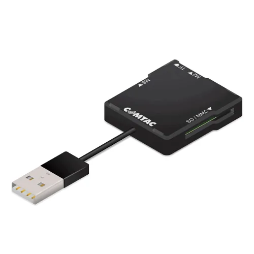 Comtac Leitor de Cartão de Memoria USB 2.0 Compact Pocket 22159207 Preto