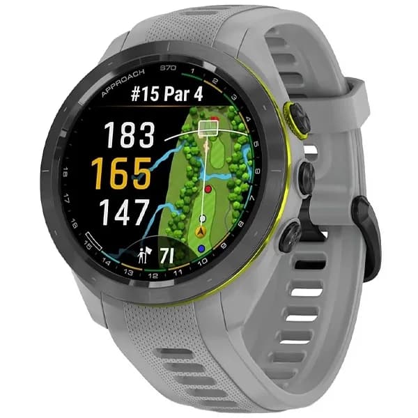 Relógio Garmin Approach S70 Golf 010-02746 42 MM com GPS WI-FI - Preto Cinza