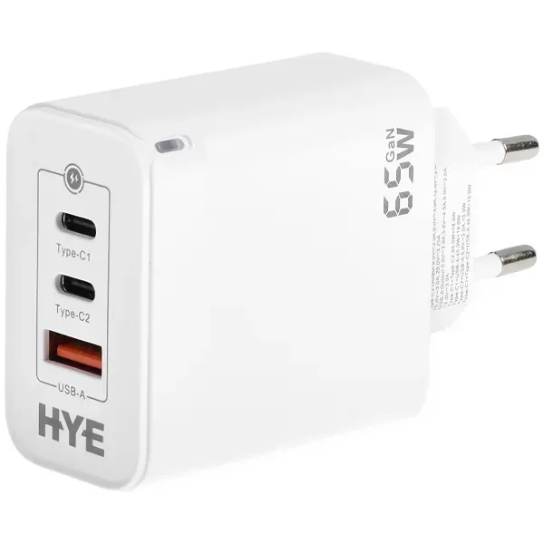 Adaptador de Tomada Hye HYEC79 USB 2 Usb-c - Branco
