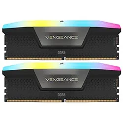 Memória Corsair Vengeance RGB DDR5 32GB (2x16GB) 5600MHz Preto
