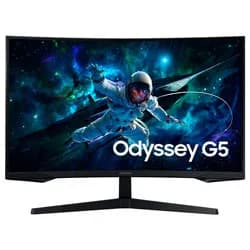 Monitor Gamer Samsung Odyssey G55C LS27CG552EN 27" QHD LED Curvo 165Hz 1ms Preto