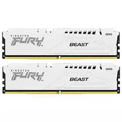 Memória Kingston Fury Beast DDR5 64GB (2x32GB) 5600MHz Branco KF556C40BWK2-64