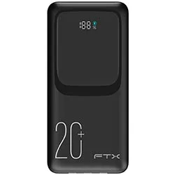 Carregador Portátil Ftx PB-20LCD-BK 20000MAH USB / Usb-c / 22.5W - Preto