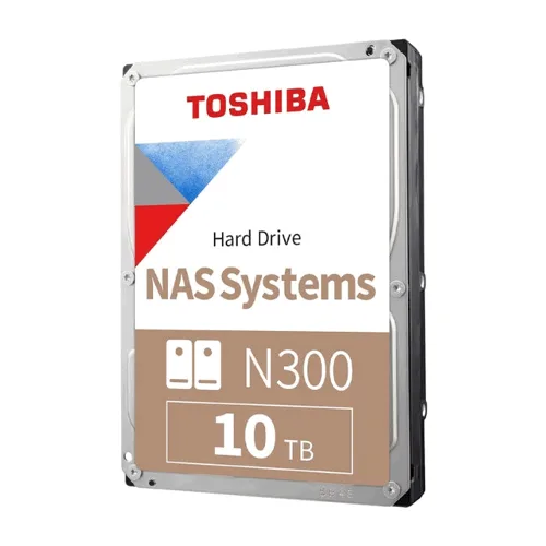 HD Toshiba N300 10TB SATA III 7200RPM 512MB NAS HDWG71AXZSTA