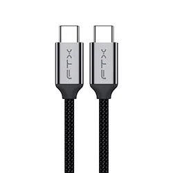 Cabo Ftx Usb-c Macho a Usb-c Macho 1m - Preto / Cinza (ct-c160-pu31-cmcm2-ag1)