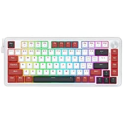 Teclado Gamer Redragon K721WRB-RGB-M Stormhunter USB RGB Inglês Branco/Vermelho