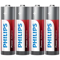 Pilhas Philips Alkaline Power Aa com 4 Pilhas - LR6P4B/97