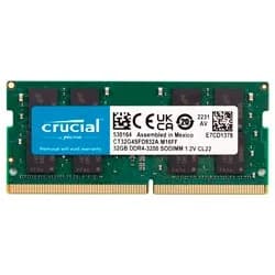 Memória Crucial DDR4 32GB 3200MHz para Notebook CT32G4SFD832A