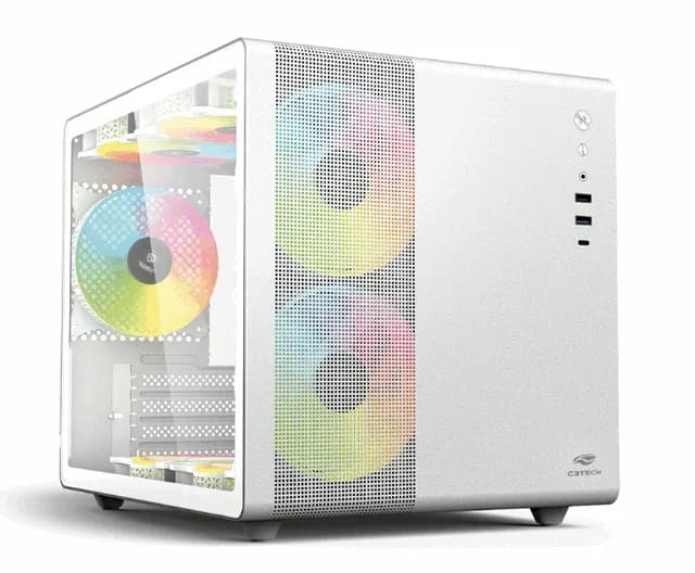 C3 Tech Gabinete Gamer Aquarius Branco MT-G710WH