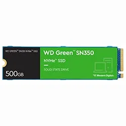 SSD Western Digital M.2 500GB SN350 Green NVMe WDS500G2G0C
