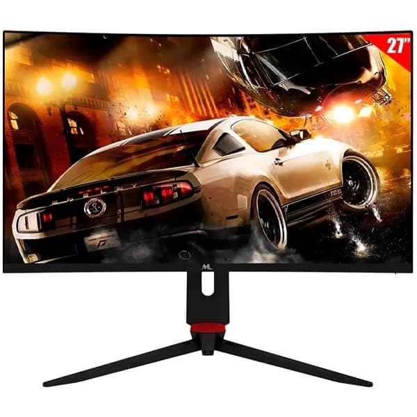 Monitor Gamer Curvo Mtek M27sfv280c de 27" Full HD 1 Ms Mprt com HDMI e Displayport