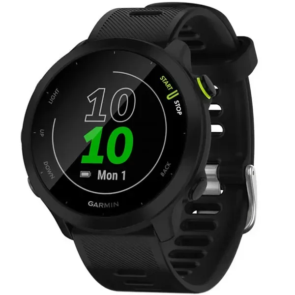 Relógio Garmin Forerunner 55 010-02562 com GPS Bluetooth - Preto