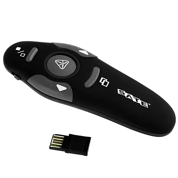 Apresentador Wireless a Láser Satellite LR-26R - Preto