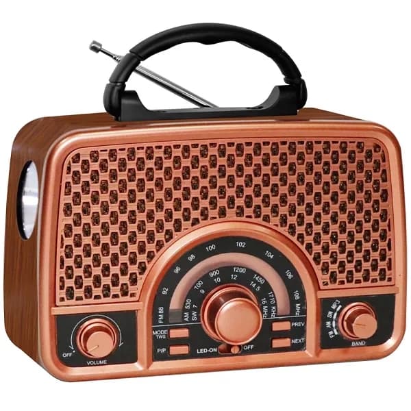 Rádio Portátil Megastar Rx2154btg 600 Watts com Bluetooth Bivolt - Marrom Rosa