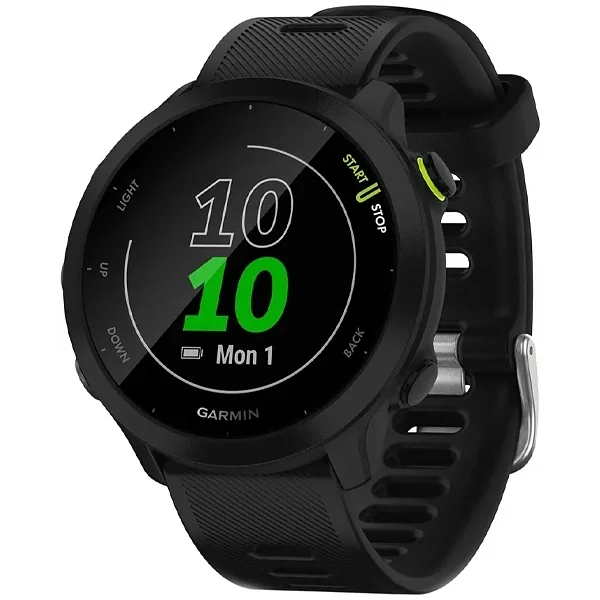 Relógio Garmin Forerunner 55 010-02562 com GPS Bluetooth - Preto