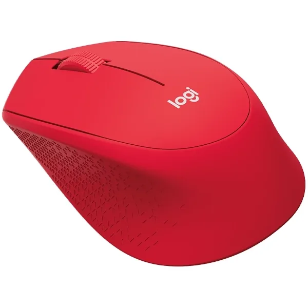 Mouse sem Fio Logitech M280 Comfort Plus Até 1.000 DPI - Vermelho