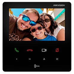 Vídeo Porteiro Hikvision DS-KH6110-WE1 IP Touch 4.3" - Preto