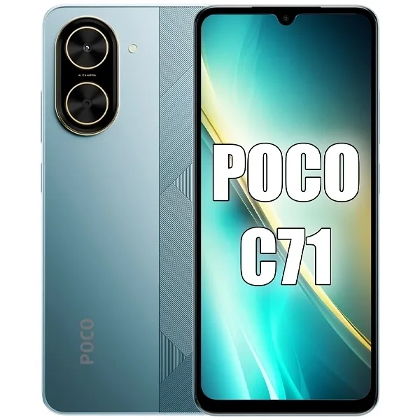 Celular Xiaomi Poco C71 128GB 4GB RAM 6.88" 32MP 8MP Azul