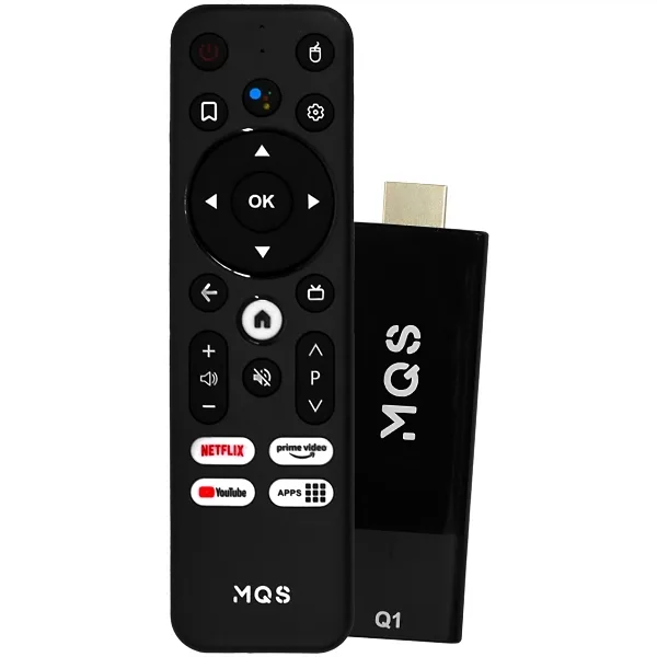 Tv Box Mqs Q1 Tv Stick 4k Ultra HD de 8GB 2GB RAM - Preto
