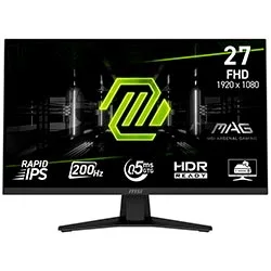 Monitor Gamer MSI Mag 274f 27" Full HD IPS 200HZ / 0.5ms - Preto