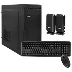 Gabinete Satellite K701 com Fonte 200W, Speaker, Mouse e Teclado Português Preto