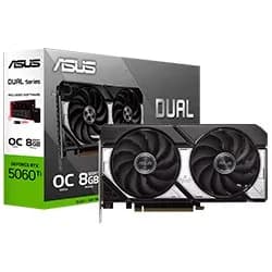 Placa de Vídeo ASUS Dual OC 8GB GeForce RTX 5060 Ti GDDR7 DUAL-RTX5060TI-O8G