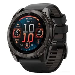 Relógio Smartwatch Garmin Fenix 8 Sapphire Amoled - Carbon Cinza (010-02905-20)
