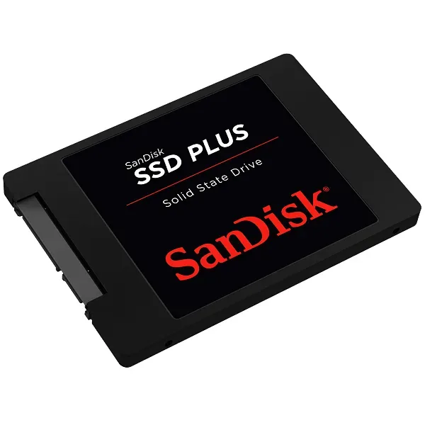 SSD de 480GB Sandisk Plus SDSSDA-480G-G26 535 MB S de Leitura - Preto