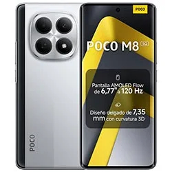 Celular Xiaomi Poco M8 5G NFC Dual Sim de 512GB 12GB RAM de 6.77" 50+2mp 20mp - Prata (global)