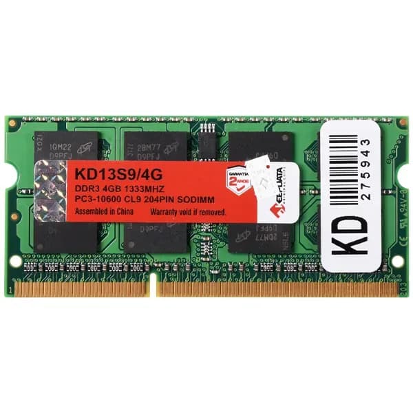 Memória RAM para Notebook 4GB Keepdata Kd13s9 4G DDR3 de 1333MHZ