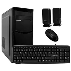 Gabinete Satellite K703 com Fonte 200W, Speaker, Mouse e Teclado Espanhol Preto