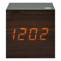 Relógio Despertador de Mesa Satellite AC-T33 - Marrom