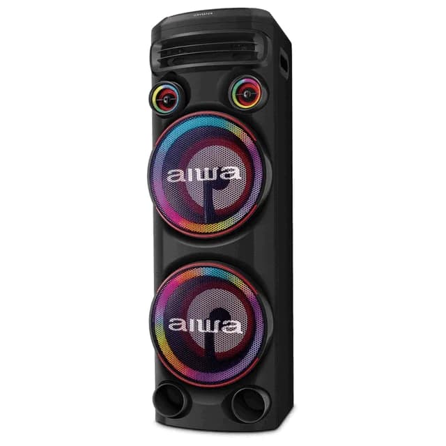 Aiwa Torre de Som 2300W RGB Aws-t2w-02 Preta
