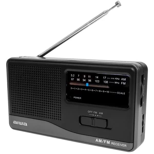 Rádio Portátil Aiwa Awfml3 a Pilha - Preto