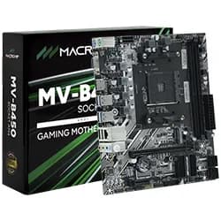 Placa Mãe Macrovip MV-B450 Socket Am4 / VGA / DDR4
