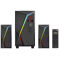 Caixa de Som Redragon GS520-PRO Anvil Pro RGB Bluetooth USB SD Aux Preto