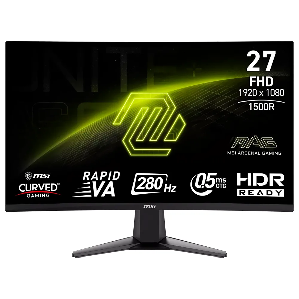 Monitor Gamer MSI Mag 276cxf 27" Full HD Curvo Va 280HZ / 0.5ms - Preto