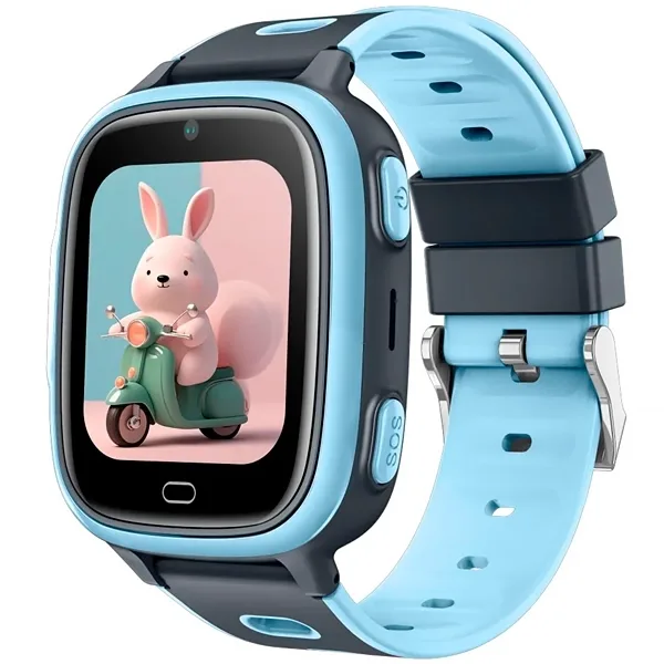 Relógio Blulory U86DD com 4G GPS - Azul Claro Escuro
