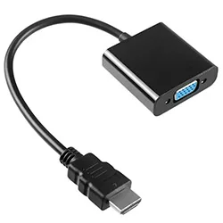 Cabo Adaptador HDMI Macho para VGA Fêmea - Quanta QTHDV34