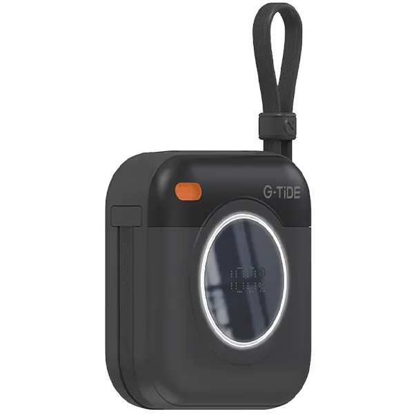 Carregador Portátil Wireless G-tide Multi X1 10.000 MAH 2 Saídas Usb-c e Lightning - Preto