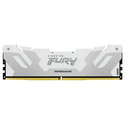 Memória Kingston Fury Renegade 16GB DDR5 6400MHz Branco/Prata KF564C32RW-16